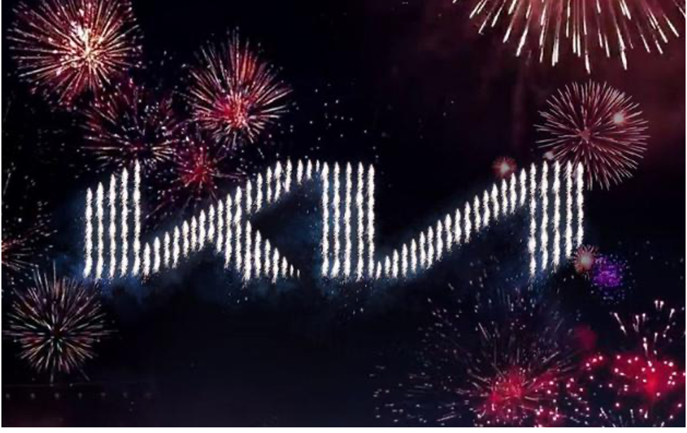 Kia lights up the sky with pyrodrones to unveil the new logo